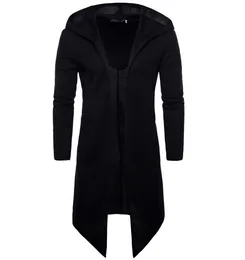 Maglioni da uomo Mantello con cappuccio primaverile Cappotto cardigan lungo Europa e America Giacca a vento lunga Mantello Cappotto Maglione lavorato a maglia Taglia grande 5XL 220930