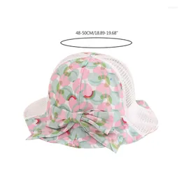 Hats 1-2y Summer Baby Bucket Hat Toddler Fisherman Sun Kids Wide Brim Sunscreen Nowości