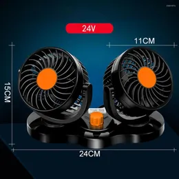 Decorações de interiores Ventilador de carro de 4 polegadas 24V 6.5W Wind Universal Wind Low Energy Energy Consumo Profuito Ruído de refrigeração poderosa Produtos elétricos