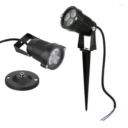 Su geçirmez başak peyzajı LED Çim Light 12V 110V 220V Spot IP65 Dış Mekan 1W 3W 9W Bahçe Lambası