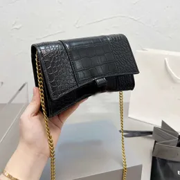 Axelväskor mode crossbody handväska halvmåne messenger handväska damer krokodil mönster handväskor kvinnor svart vit grå alligator plånbok plånböcker