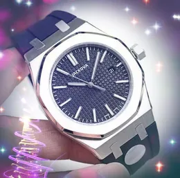 Fashion Quartz watch 42mm Mens Automatic NOT Mechanical Movement Hour Fand Display Wristwatches Luxury Rubber Belt Waterproof Watches