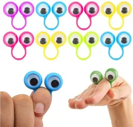 Eye Finger Games Puppets Plastic Rings with Wiggle Eyes Kids Toys Baby Party Favors Practical Jokes Games Funny Children Gifts 1140