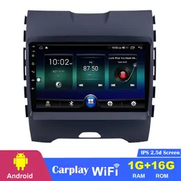 9インチAndroid Car DVD Radio Player GPS Navigation System for Ford Edge 2013-2017 with USB WiFiサポートSWC 1080p