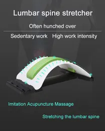 Massaggiatore per la schiena Attrezzatura per barella Strumenti per massaggio Massageador Magic Stretch Fitness Supporto lombare Rilassamento Sollievo dal dolore della colonna vertebrale