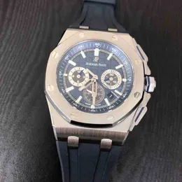 APF ZF NF BF N C الفاخرة MENS MANTERACHALACT GLOBART ABI OAK OFFSHORE PVD Titanium Machinery 26480TI OO. A027CA. 01 Swiss ES Brand ZF9U