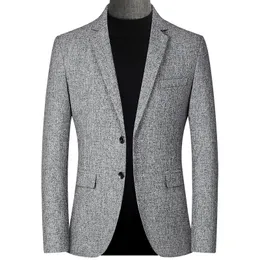 Herrjackor parklees vinterpläd pälsa päls män solid smal vindtät varm trench homme plus size office affärs blazers jacka mens 220930