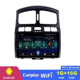 9 tums pekskärmbil DVD-spelare GPS Android för Hyundai Classic Santa Fe 2005-2015 med WiFi Music USB AUX