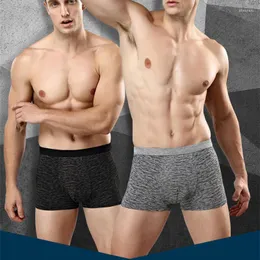 Underpants Men's Boxer Health Bamboo Fiber Men Underwear Breathable High Quality Large Size Comfortable Elastic Shorts For Male