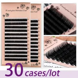 Ciglia finte 30 casi Estensioni delle ciglia Natural C/D Curl Soft Wispy Individual Lashes Strumento professionale per il trucco Cilia Faux Cils