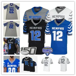 American College Football Wear NCAA College Memphis Tigers Jerseys Seth Henigan Brandon Thomas Asa Martin Jevyon Ducker Gabriel Rogers Eddie Lewis Javon I