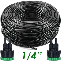 Hoses SPRYCLE 5m-50m 1/4inch Garden Watering Hose 4/7mm PVC Micro Drip Irrigation Balcony Pipe Tubing for Sprinkler Lawn Greenhouse 220930