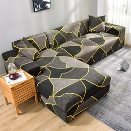 Chapes de cadeira Sofá elástico em forma de L para sala de estar Couch Couch Protector S/M/L/XL Geométrico Slipcovers Comprar 2pcs