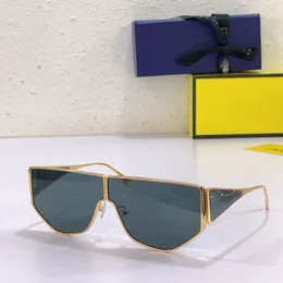 Projektanści okulary przeciwsłoneczne wiosenne i letnie pokaz mody Nowy FOL031 Klasyczny moda bezramkowa metalowe okulary logo w stylu logo