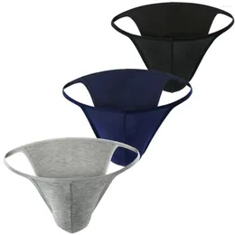 Majaki 3PCS/LOT seksowne niskie rise bikini briefy mężczyźni bielizna półprzezroczyste penis torebka gejowska mała bieliznę Contton