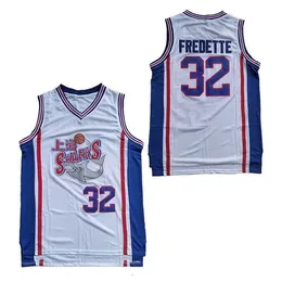 GLA A3740 32 Jimmer Fredette Shanghai Sharks Jerseys Men University College映画バスケットボールフレデットジャージーチームホワイトステッチセール