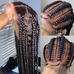 HD reta Lace Full Frontal Human Hair Wigs Transparent Front Wig 360 para mulheres negras
