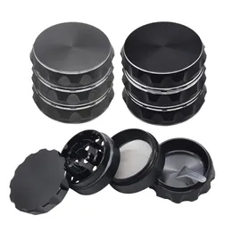Smoke Accessory Aircraft Aluminum Grinder 4 Piece 50MM Metal Smoking Herb Grinders Classic Style Tobacco Grinder Pocket Size Can Customize Own Logo
