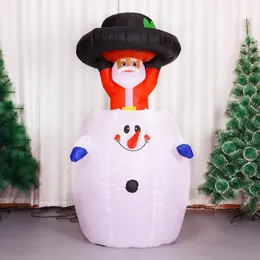 Рождественские украшения 175 см светодиодные задумчивые надувные снеговики воздушные насосы игрушки для открытого отдыха на открытом воздухе.