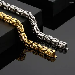 Link Armb￤nder Mode Golden Stahl Farbe 361l Edelstahlarmband Geometrische Verbindung Herrenanzug Schmuck Schmuck