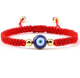 Neues geflochtenes Armband mit bösem Blick, glückliches rotes schwarzes Farbgewinde, Paarkette, handgefertigte Gebetsarmbänder, Schmuck, Geschenk für Freunde