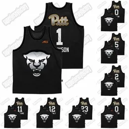 Gla A3740 Pitt Panthers 2021 Gray Steel City Panther Face Jersey Ithiel Horton Xavier Johnson Karim Coulibaly Justin Champagnie John Hugley Odukale