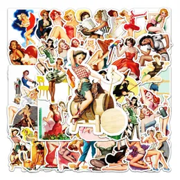 13 Hot Pinup Girls Vinyl Sticker Pack - Set Of 4 Sheets, Customizable Decals