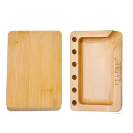 Wooden Rolling Trays Papers Tobacco Accessories Handmade Three Angle Wood Roller Tray For Rollers Machine Tobacco Smoking Accessory Plate Grinder