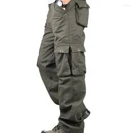 Men's Pants Men Casual Multi Pockets Tactical Autumn Cotton Army Long Trousers Military Loose Pantalon Homme