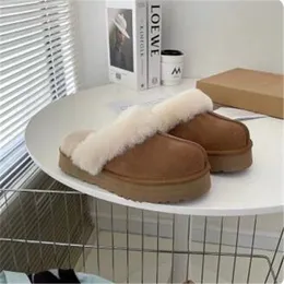 Женщины 2023 Австралия дискетт классические тапочки скольжения на полной мех зимние снежные сапоги Snow Boot Fashion Platform Slapper Sandals US4-12