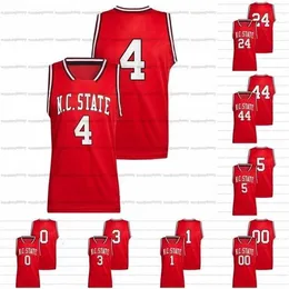 GLA A3740 Custom NC State Wolfpack Jersey 2022 NCAA College Basketball 4 Jericole Hellems 24 T.J. Warren 14 Casey Morsell 1 Dereon Seabron 44 David