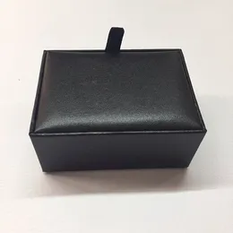 Wholesale 500 PCS/Lot Black Cufflink Box Box Gift Gift Home Jewelry Jewelry Backaging Boxes DeStonger DH74