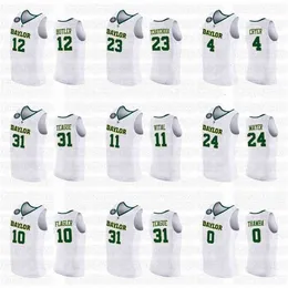 GLA 2021 Финал четыре баскетбола Baylor Basketball Jersey College 12 Джаред Батлер 11 Марк Vital 45 Davion Mitchell 42 Dain Dainja 4 LJ Cryer Matthew