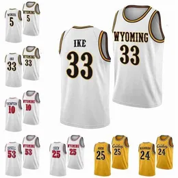 Gla Wyoming Cowboys 24 Hunter Maldonado 2022 College Basketball Jersey Hunter Thompson Graham Ike Kenny Foster Xavier Dusell Drake Jeffries