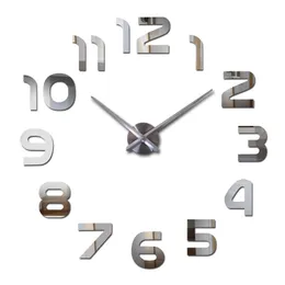 ساعات الحائط أعلى الموضة 3D Wall Clock Reloj de Preed Quartz Watch Modern DIY Clocks غرفة المعيشة كبيرة الزخرفة Horloge Murale ملصقات 220930