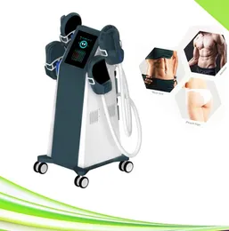 4 pad ems muscle stimulator abs electromgnetic muscles stimulation device slimming sculpting 4 handle massager fitness hiemt rf ems body sculpt machine