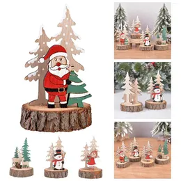 Decorazioni natalizie 12 ornamenti da tavolo per alberi in legno da 7 cm Personalizzati per le vacanze di Babbo Natale Pregevole fattura 25