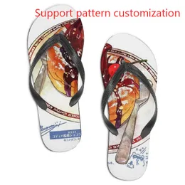 2023 دعم الأحذية المخصصة نمط التخصيص Flip Flops Slippers Sandals Mens Womens Sports Trainers Fashion