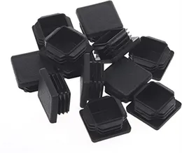 Wholesale Household Sundries 1 Inch Square Plastic Plug End Caps for Tubing Pipe OD 1" x 1" not ID Steel Chair Leg Bar Stool Glides Inserts Fence Plugs Furniture