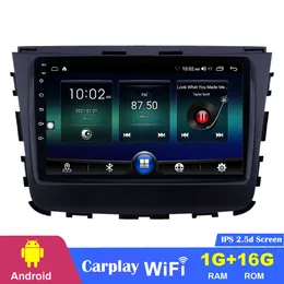 Android Car DVD Radio Player 9 Inch WiFi Navigation Head Unit för Ssang Yong Rexton-2018 Support CarPlay OBD2 Mirror Link Steering Wheel Control