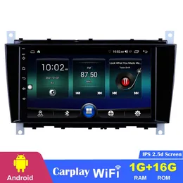 Car dvd Multimedia System with Video Player Mirror Link Touch Screen for 2004-2011 Mercedes Benz C Class C55 8 inch Android 10