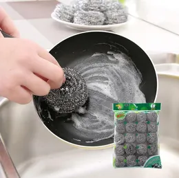 Kitchen stainless steel Scouring Pads wash pot household department store dish washing decontamination clean wire ball wires large wool Sponges SN6821