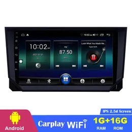 CAR DVD Stereo Player GPS 3G WiFi för Seat Ibiza-2018 9 tum Android 10 i Dash Auto Radio med pekskärmspegel Link OBD2 rattstyrningskontroll Kamera Kamera