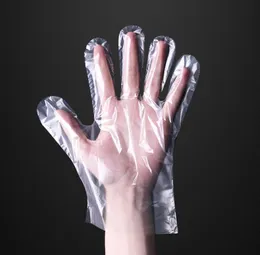 100 st/påse Plastiska engångshandskar Skyddande livsmedel Förbered handskar för kök matlagning rengöring mathantering kök tillbehör SN4200