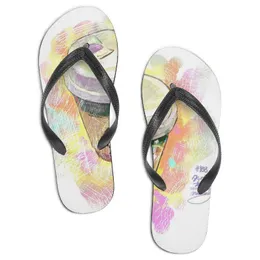 GAI Men Designer Custom Shoes Casual Slippers Mens Fashion White Open Toe Flip Flops Beach Summer Slides Customized Pictures Are Available