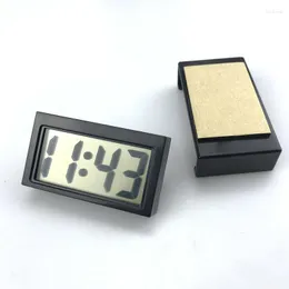 Decorazioni interne Staffa Orologio Display digitale per auto Cruscotto Data Schermo LCD elettronico Mini 1 pz