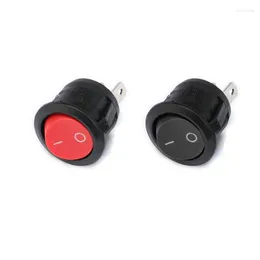 Switch 10Pcs/lot ON/OFF Mini Small Round Boat Rocker KCD13A 250V Push Button 16.5mm Plastic Power Switches