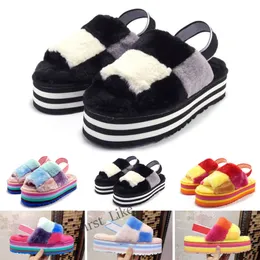 Indossare scarpe Stivali di cotone Tacco piatto Spot Pantofole calde Peluche Donna Fondo spesso esterno Neve