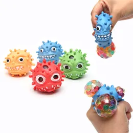 TPR Squeeze Decompression Toys Bubble Bead Ball Sensory Fidget Toy Novelty Release Balls Knådning av barn och vuxna leksaker för barn