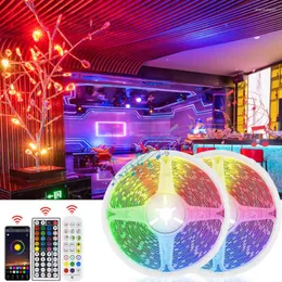 Strips DC 12V Tuya WiFi Smart LED Strip Light Dimmable RGB Flexible Diode Ribbon APP Music Control For TV Desktop Screen BackLight